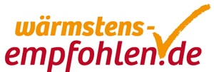 Logo unseres Kunden "Wärmstens Empfohlen"